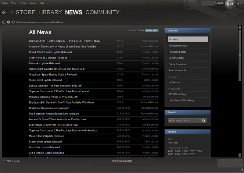 Illustration for article titled Take A Tour Of The New, Improved Steam